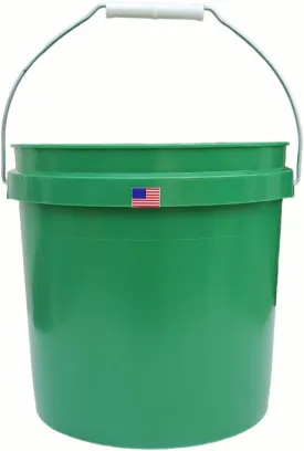 2 Gallon Bucket with Handle Food Grade Safe BPA Free Green Polyethylene Plastic HDPE Heavy Duty Thickened Pail Storage Container FDA Compliance Multi Use All Purposes Premium Quality Buckets
