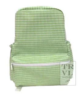 Backpacker in Classic Leaf Gingham Green | TRVL Design