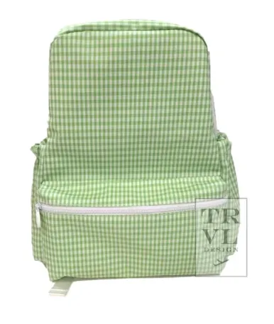 Backpacker in Classic Leaf Gingham Green | TRVL Design