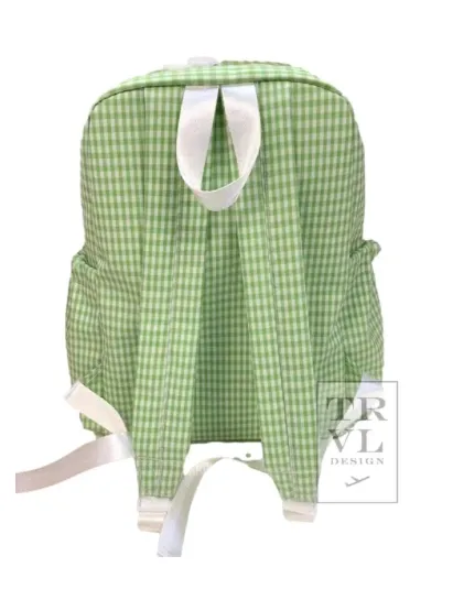 Backpacker in Classic Leaf Gingham Green | TRVL Design