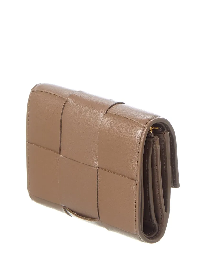 Bottega Veneta Cassette Maxi Intrecciato Leather Card Case