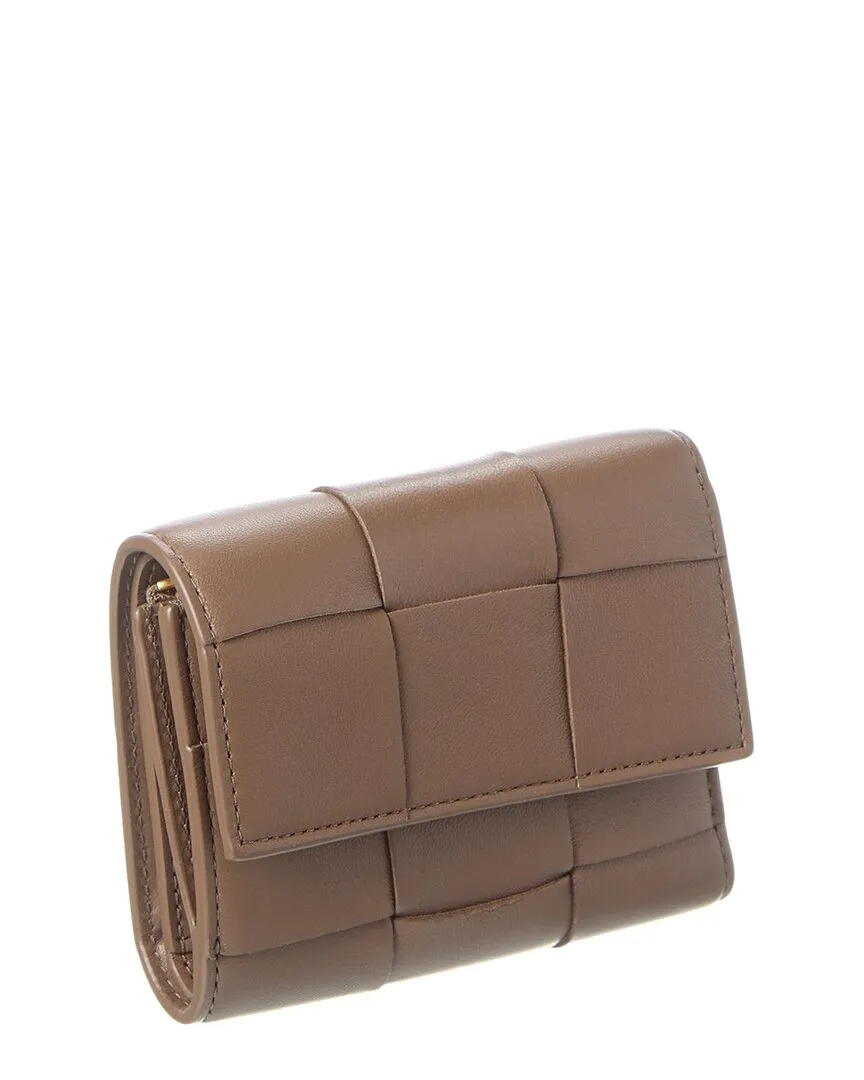 Bottega Veneta Cassette Maxi Intrecciato Leather Card Case