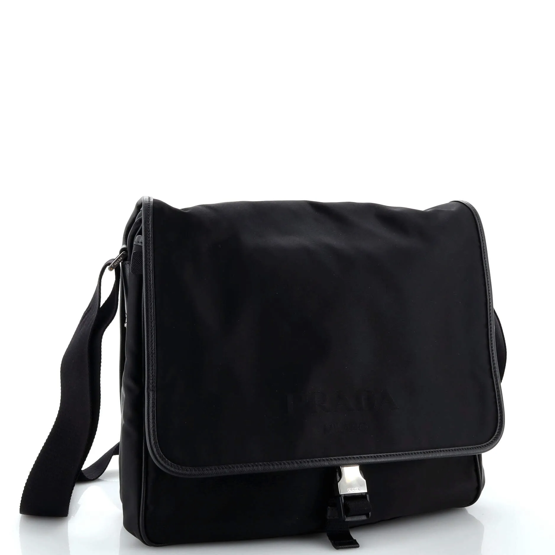 Buckle Messenger Bag Tessuto Medium