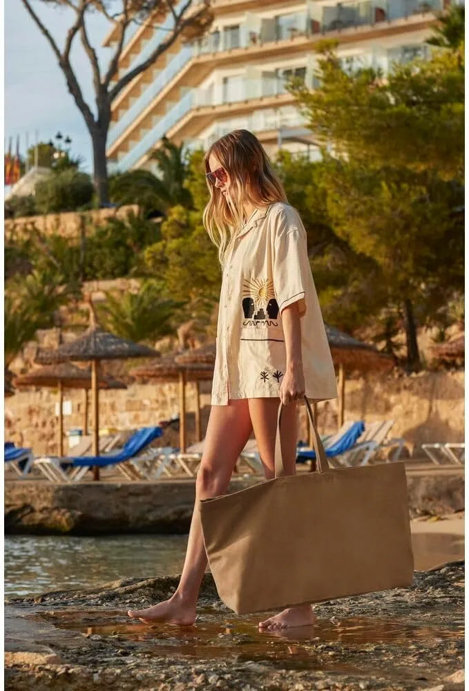 Canvas Oversized Tote Bag