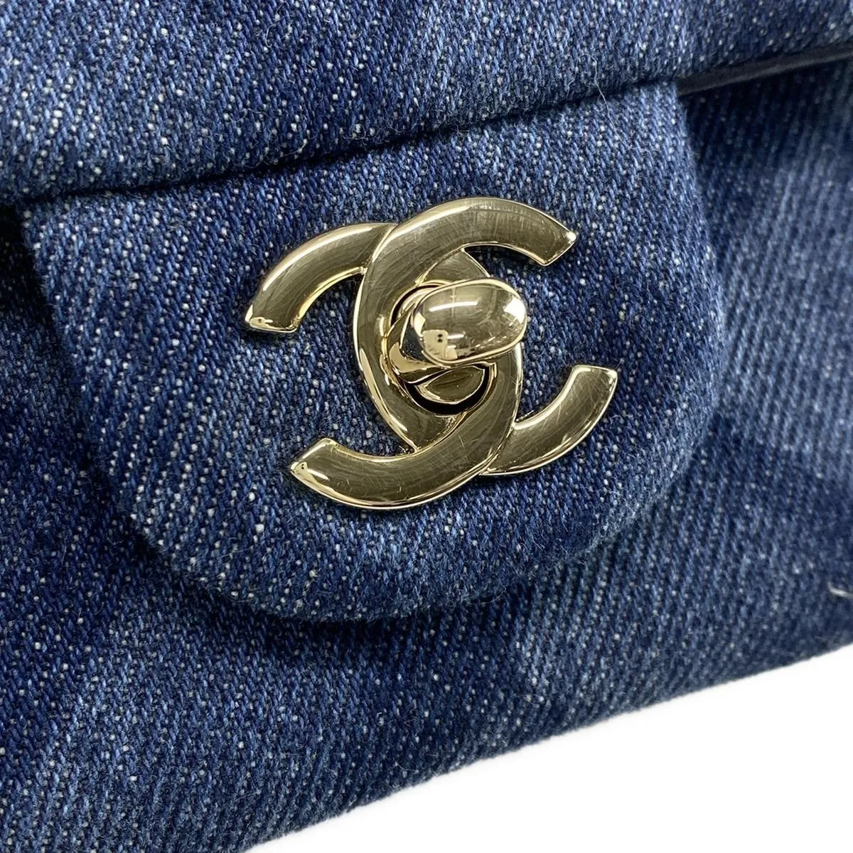 Chanel mini denim classic bag