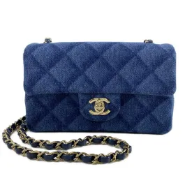 Chanel mini denim classic bag