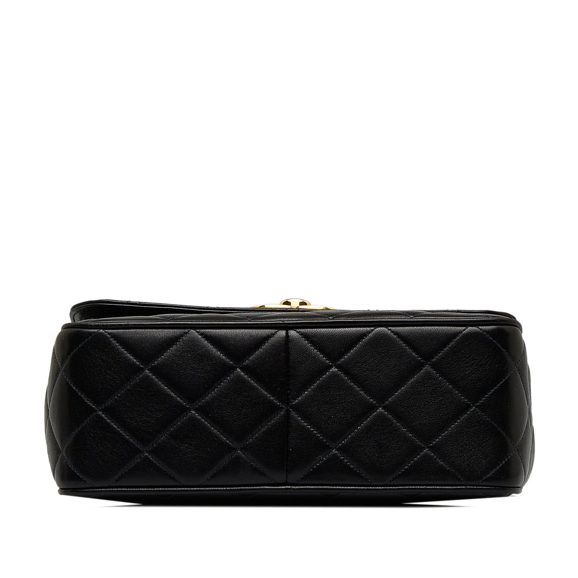 Chanel Quilted Lambskin XL Square Flap Crossbody Bag