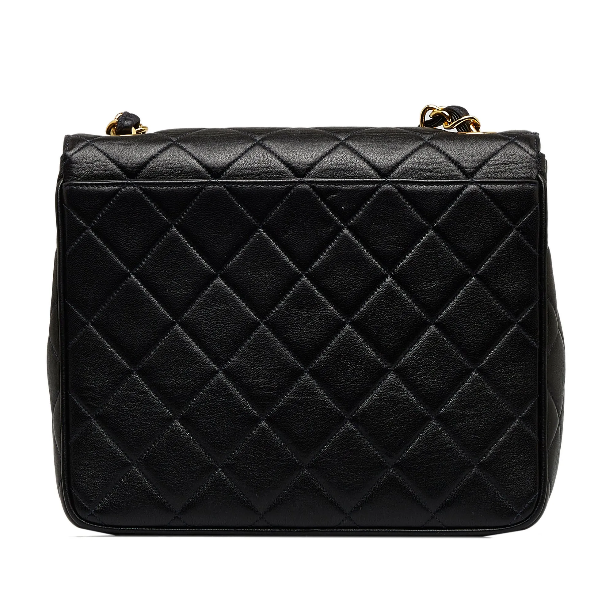 Chanel Quilted Lambskin XL Square Flap Crossbody Bag