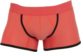 CODE 22 - Mens Boxers Underwear - Work Out Trunk Coral - 1x Size M
