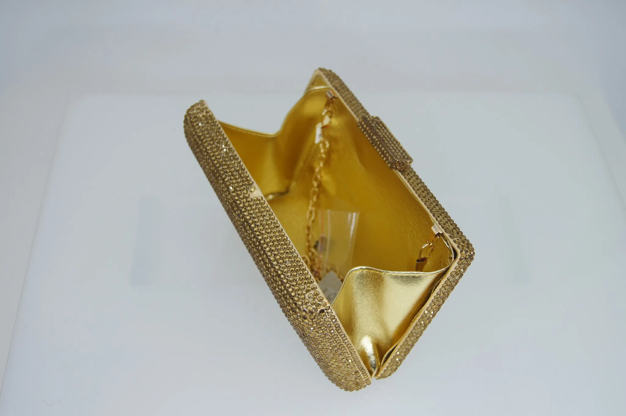 Custom Name Personalized Crystal Box Evening Clutch Bag