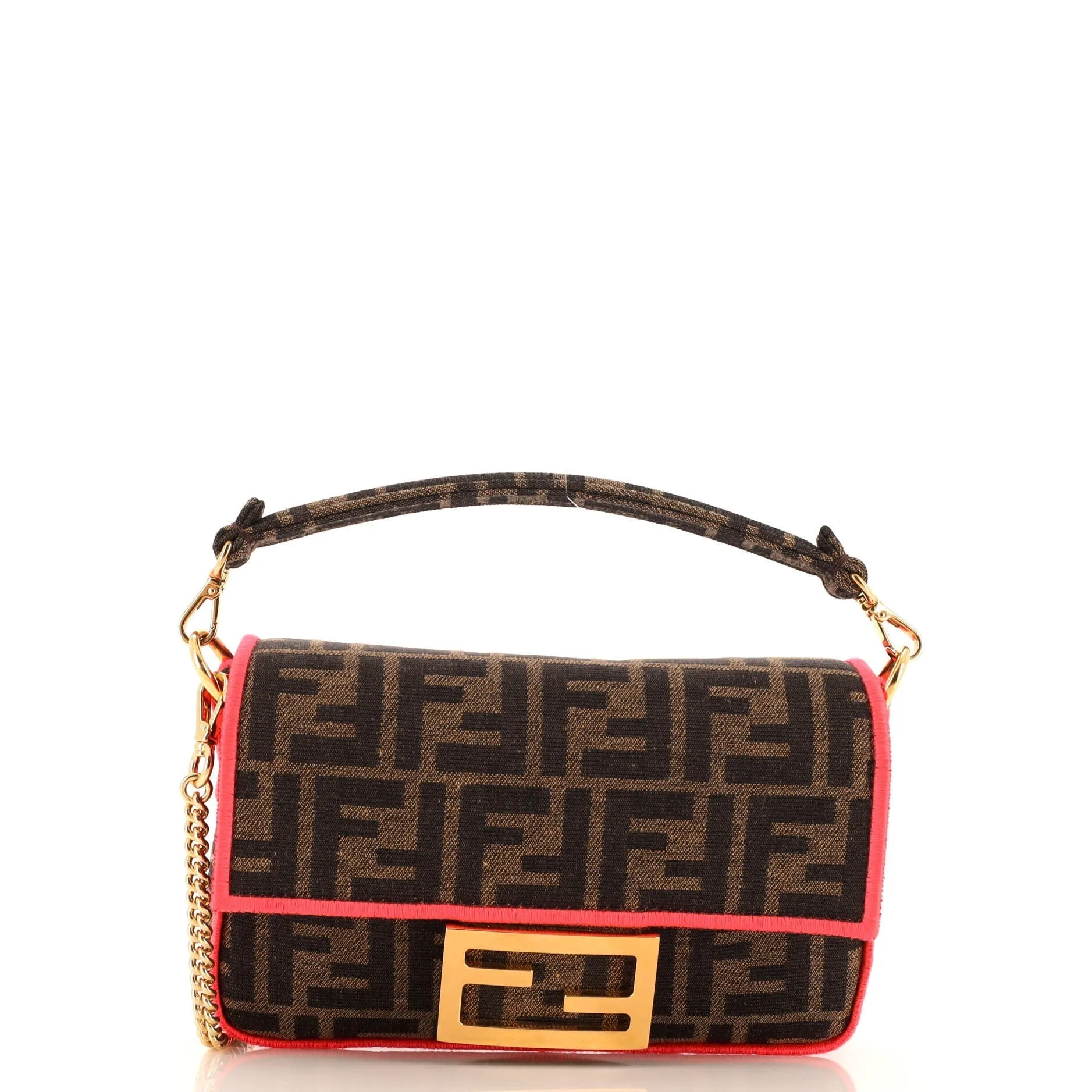 FENDI Baguette NM Bag Zucca Canvas Mini