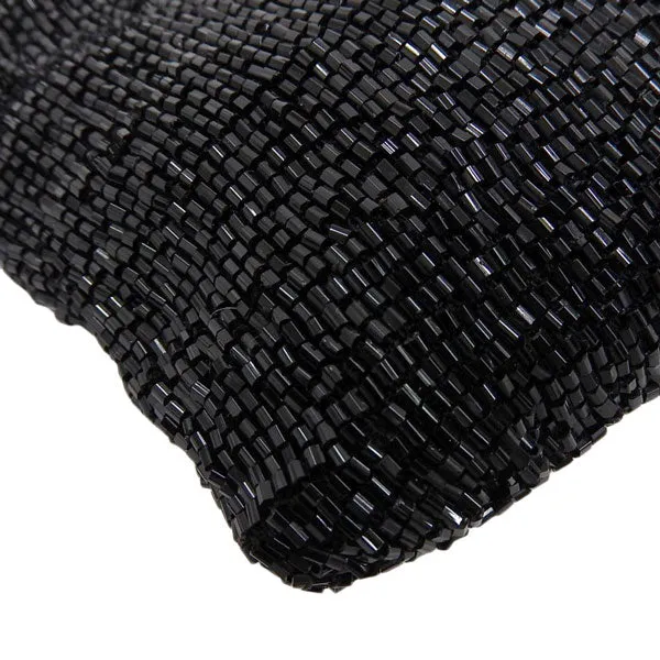 FENDI Beads Mamma Baguette Shoulder Bag Black