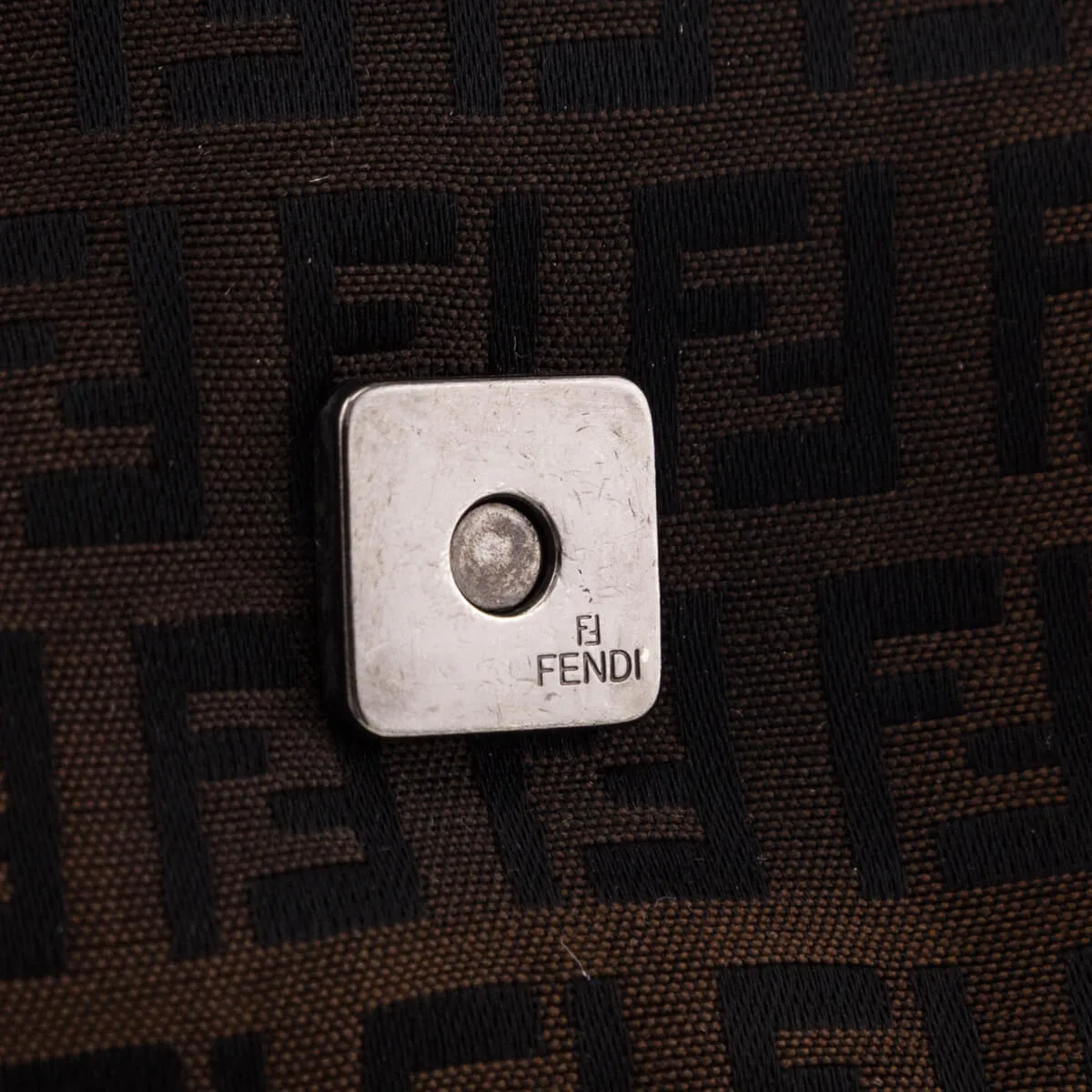 Fendi Brown Zucchino Mini Mamma Baguette