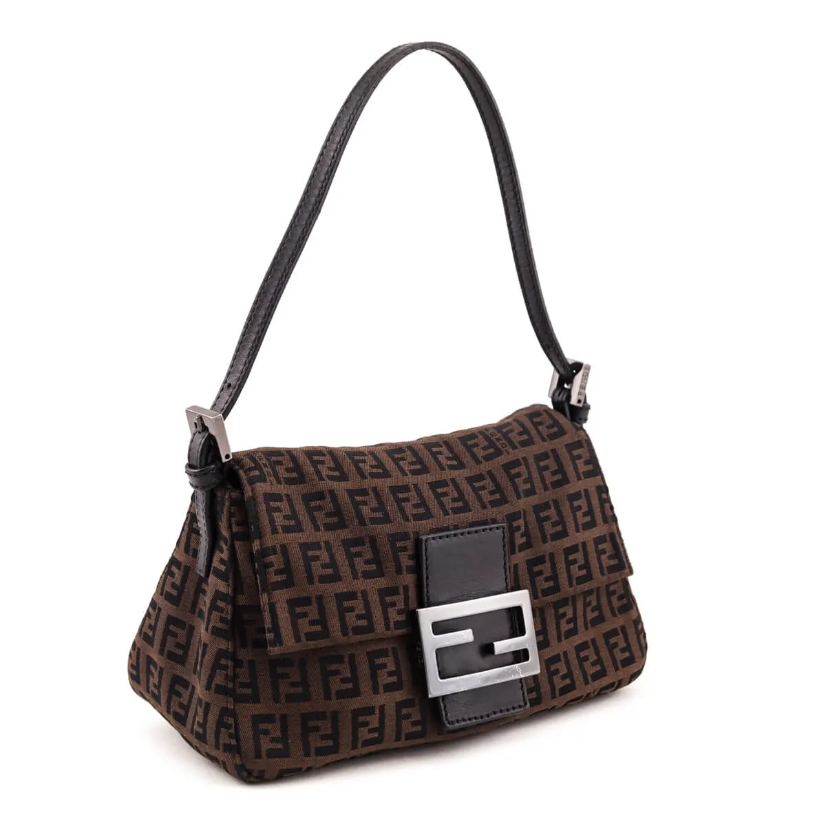 Fendi Brown Zucchino Mini Mamma Baguette