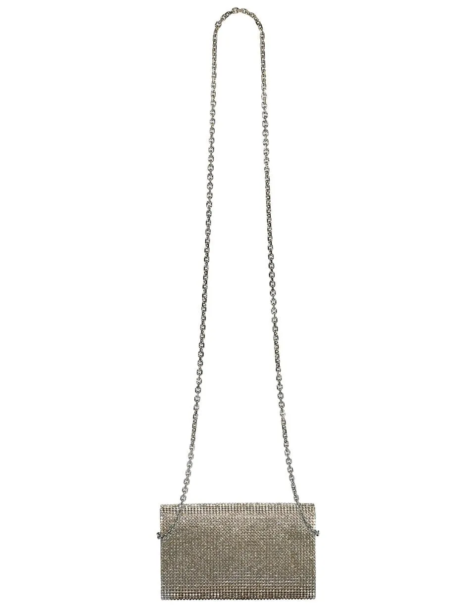 Fizzy Silver Crystal Clutch