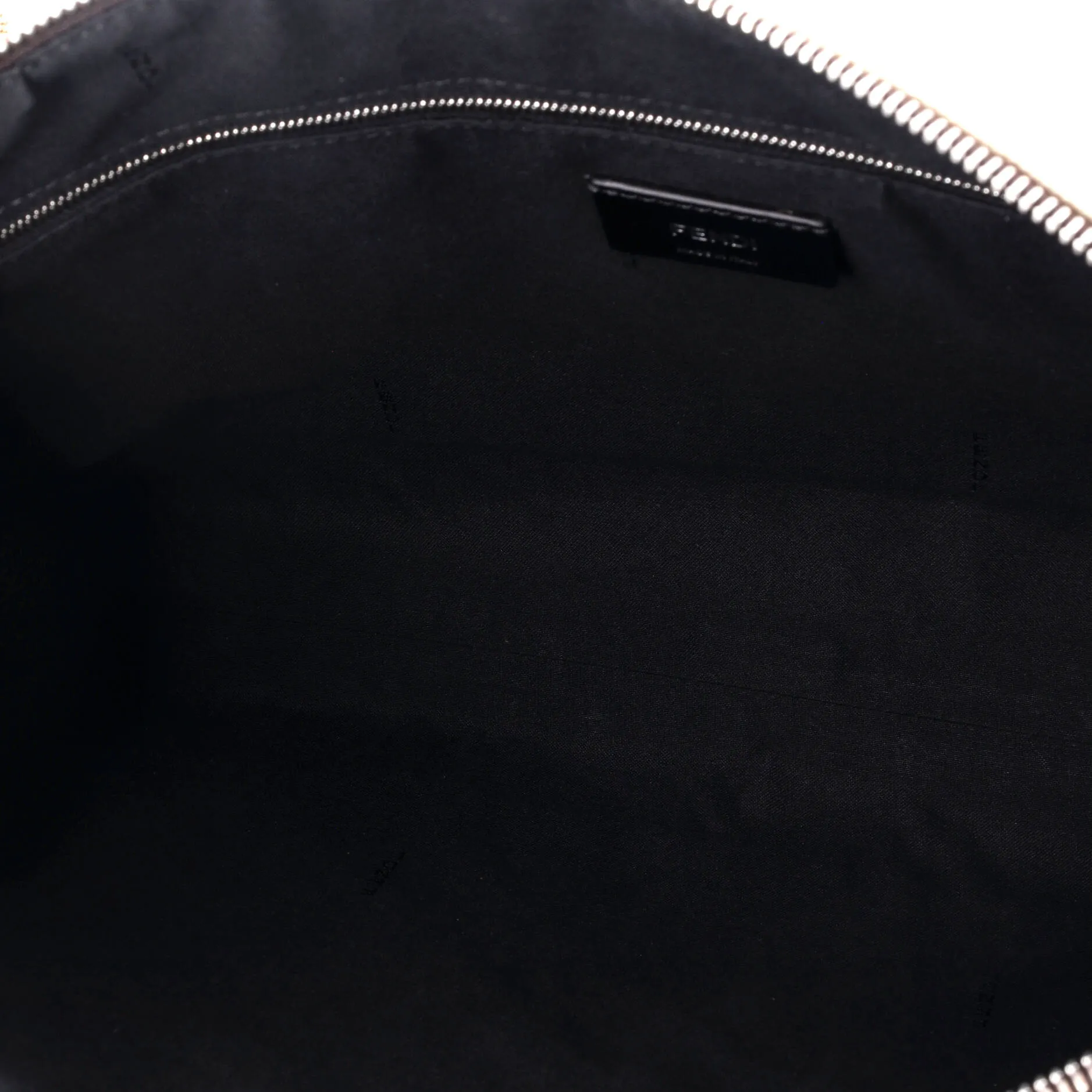 Front Zip Messenger Zucca Jacquard with Leather Large
