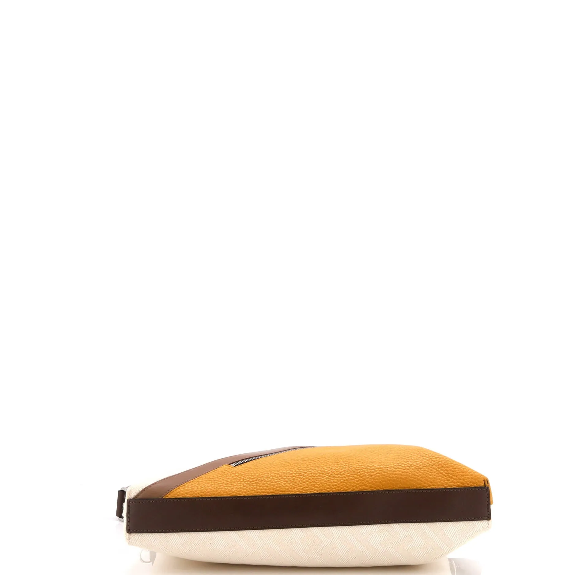 Front Zip Messenger Zucca Jacquard with Leather Large
