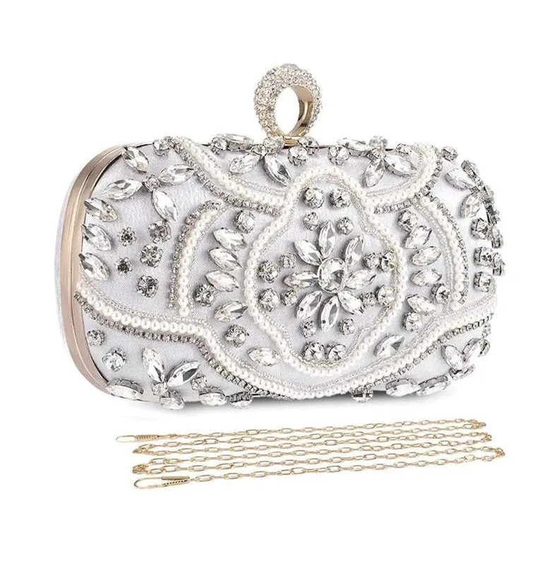 Gold Crystal Wedding Purse