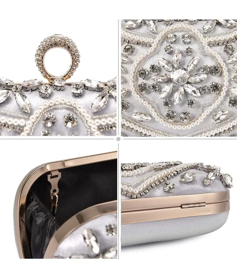 Gold Crystal Wedding Purse