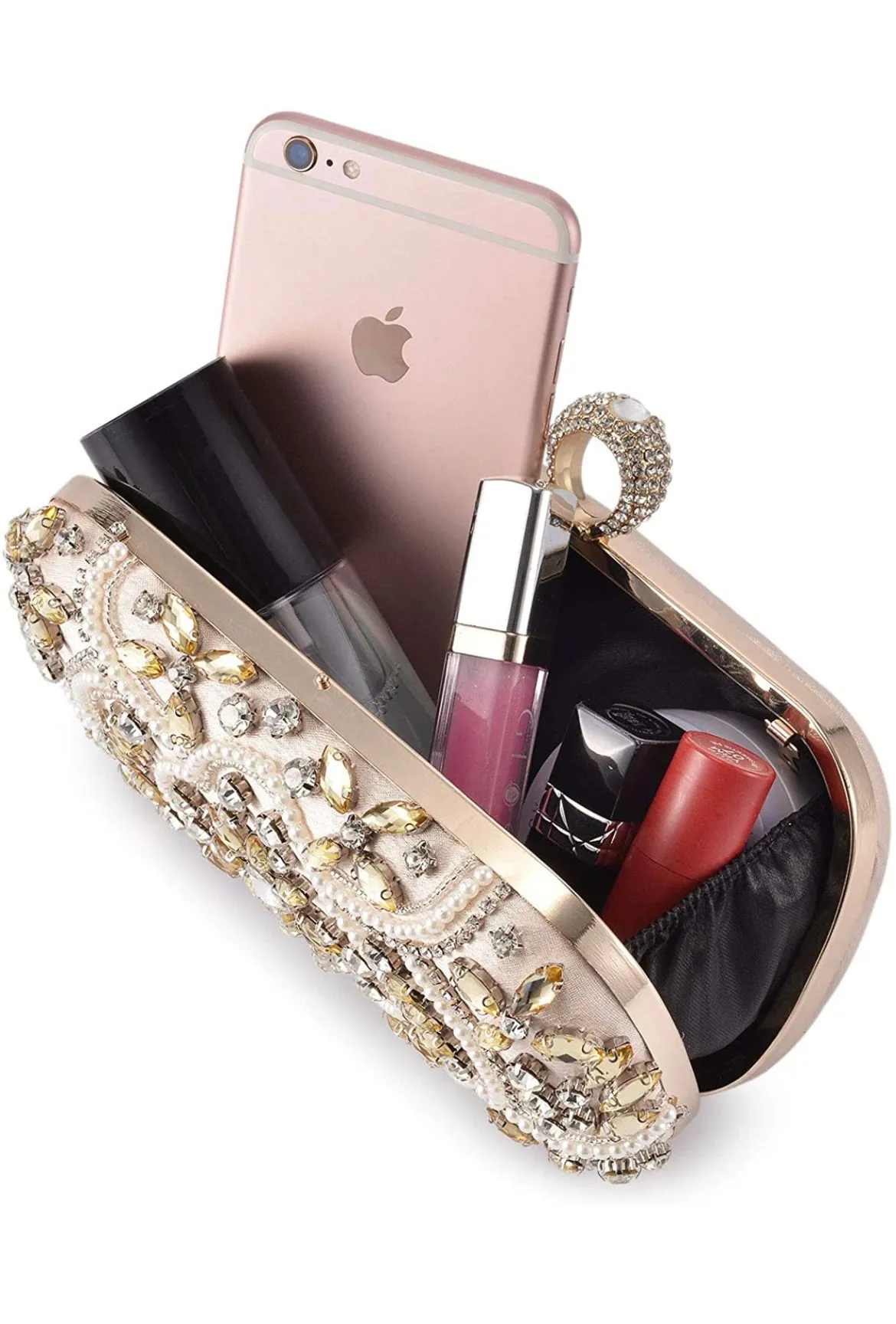Gold Crystal Wedding Purse