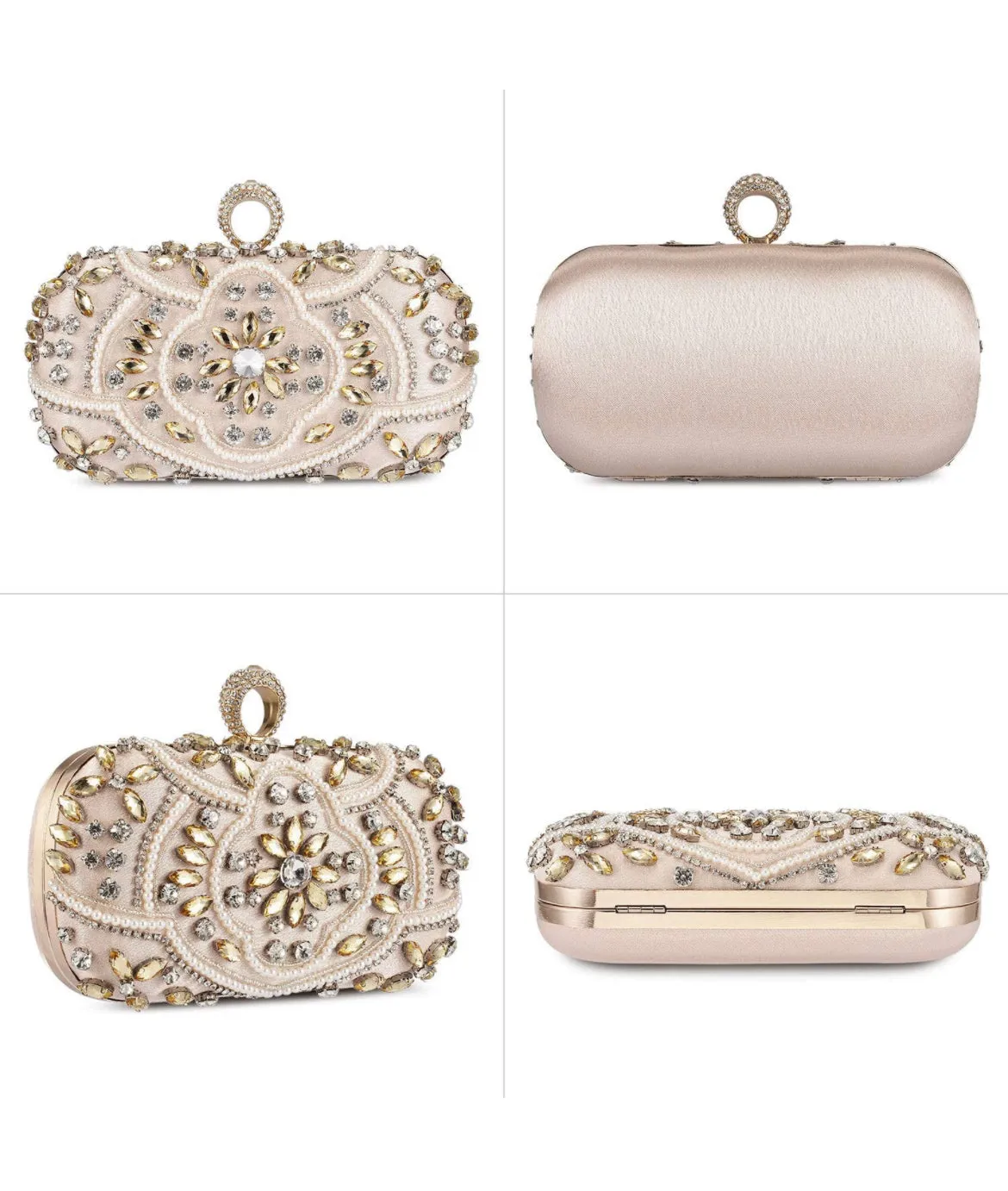 Gold Crystal Wedding Purse