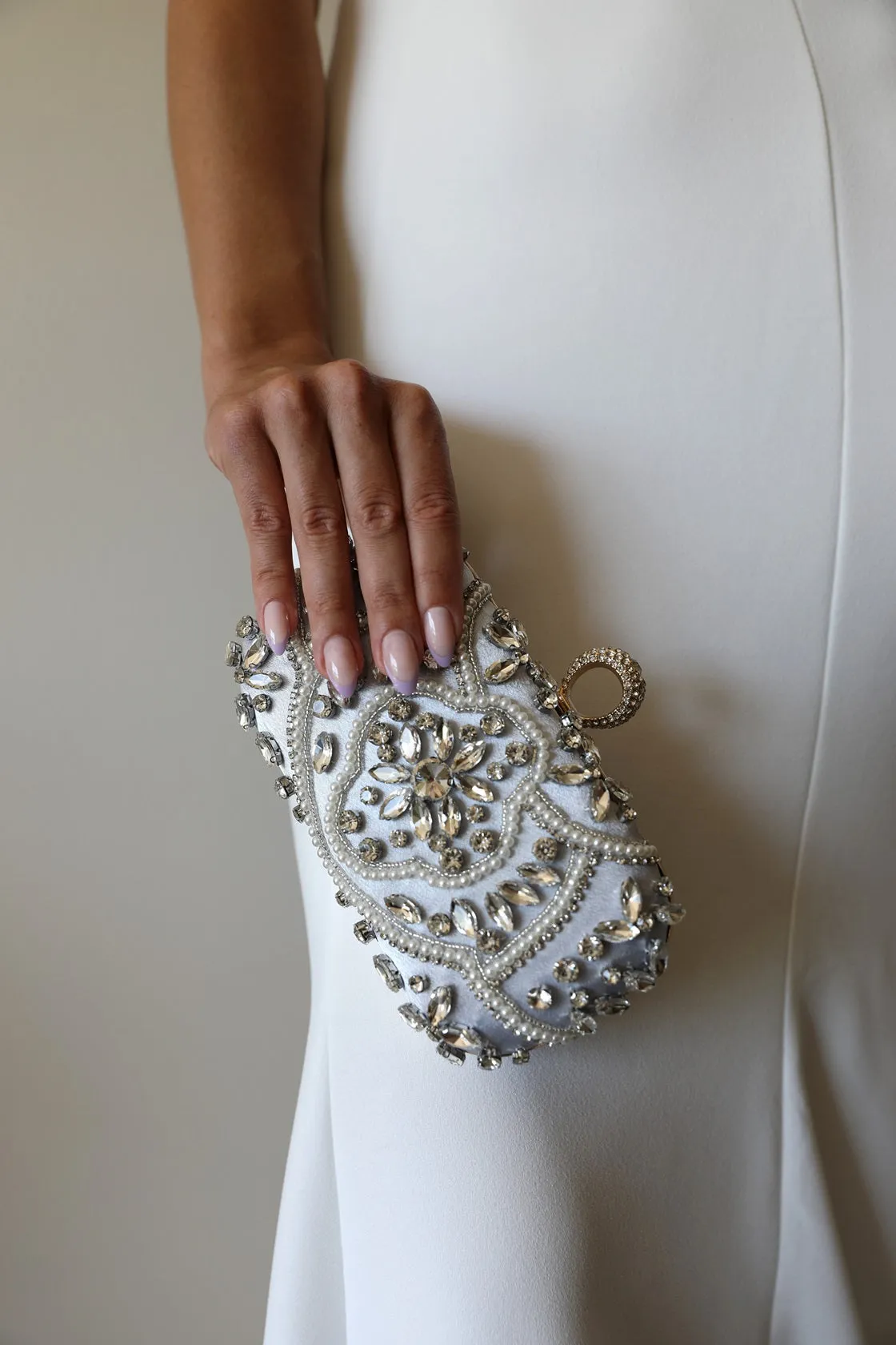 Gold Crystal Wedding Purse