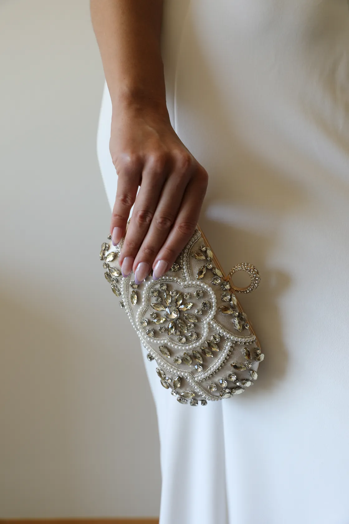 Gold Crystal Wedding Purse