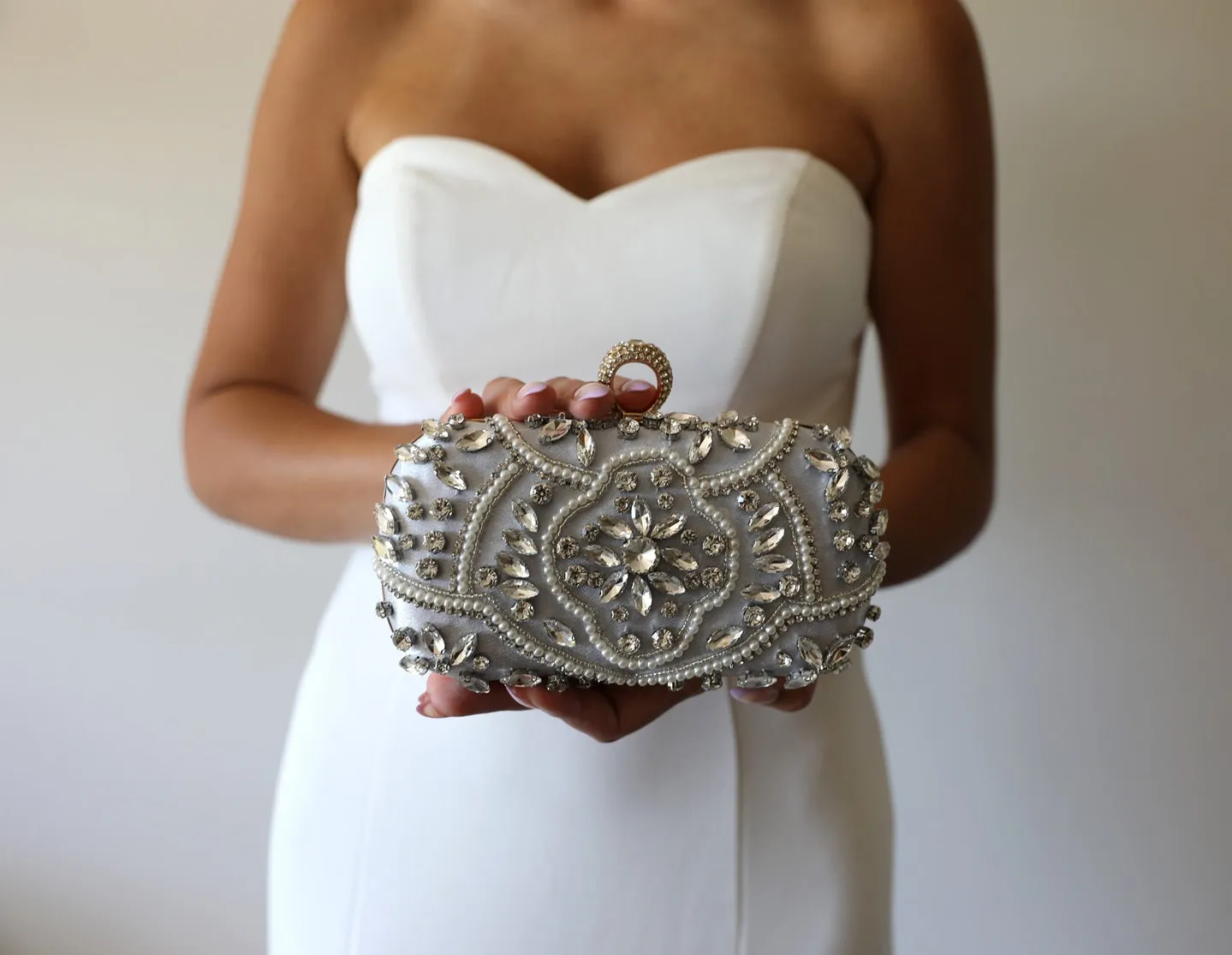 Gold Crystal Wedding Purse