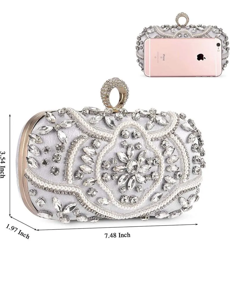 Gold Crystal Wedding Purse