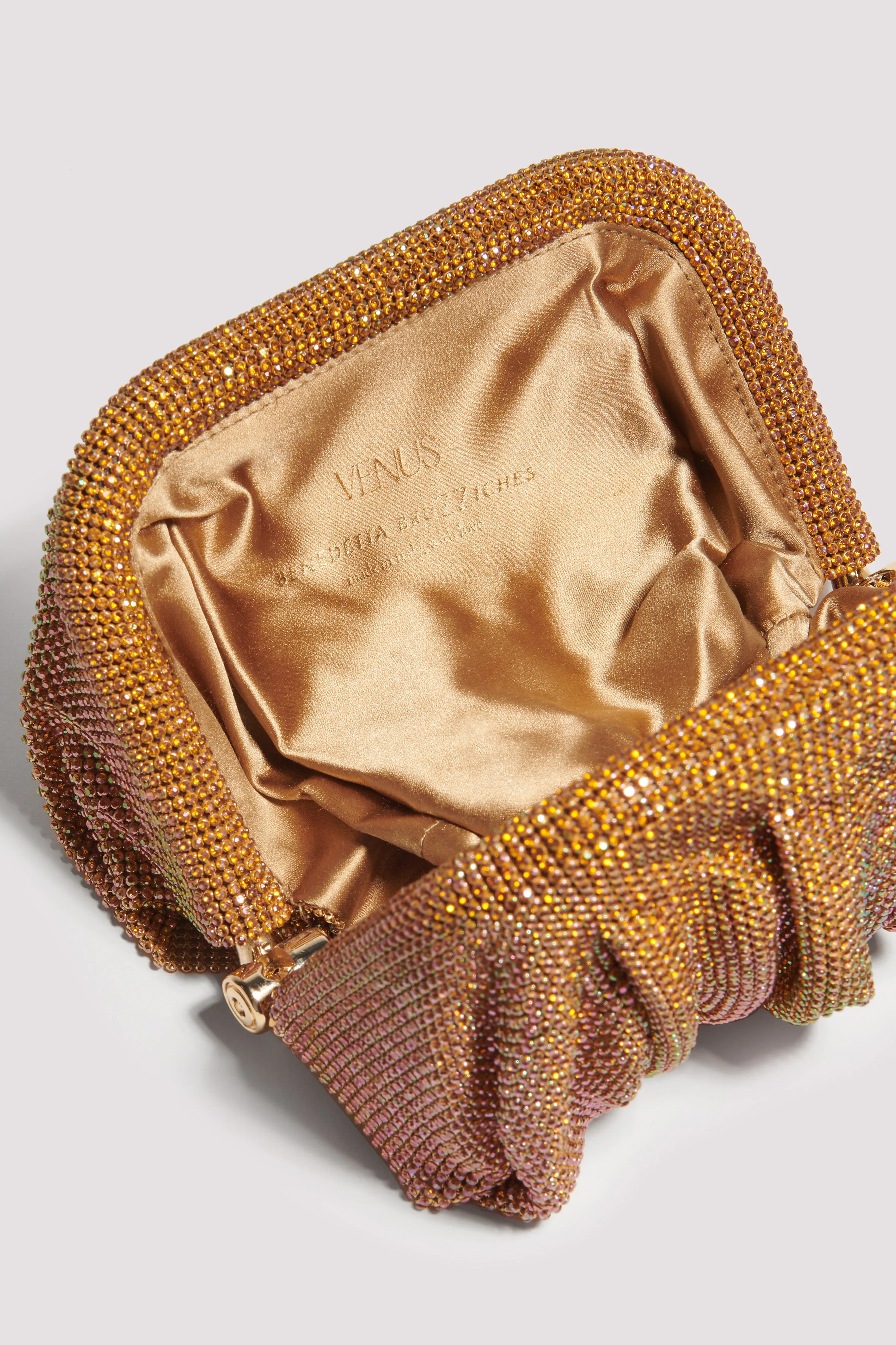 Gold Venus La Petite Mesh Clutch