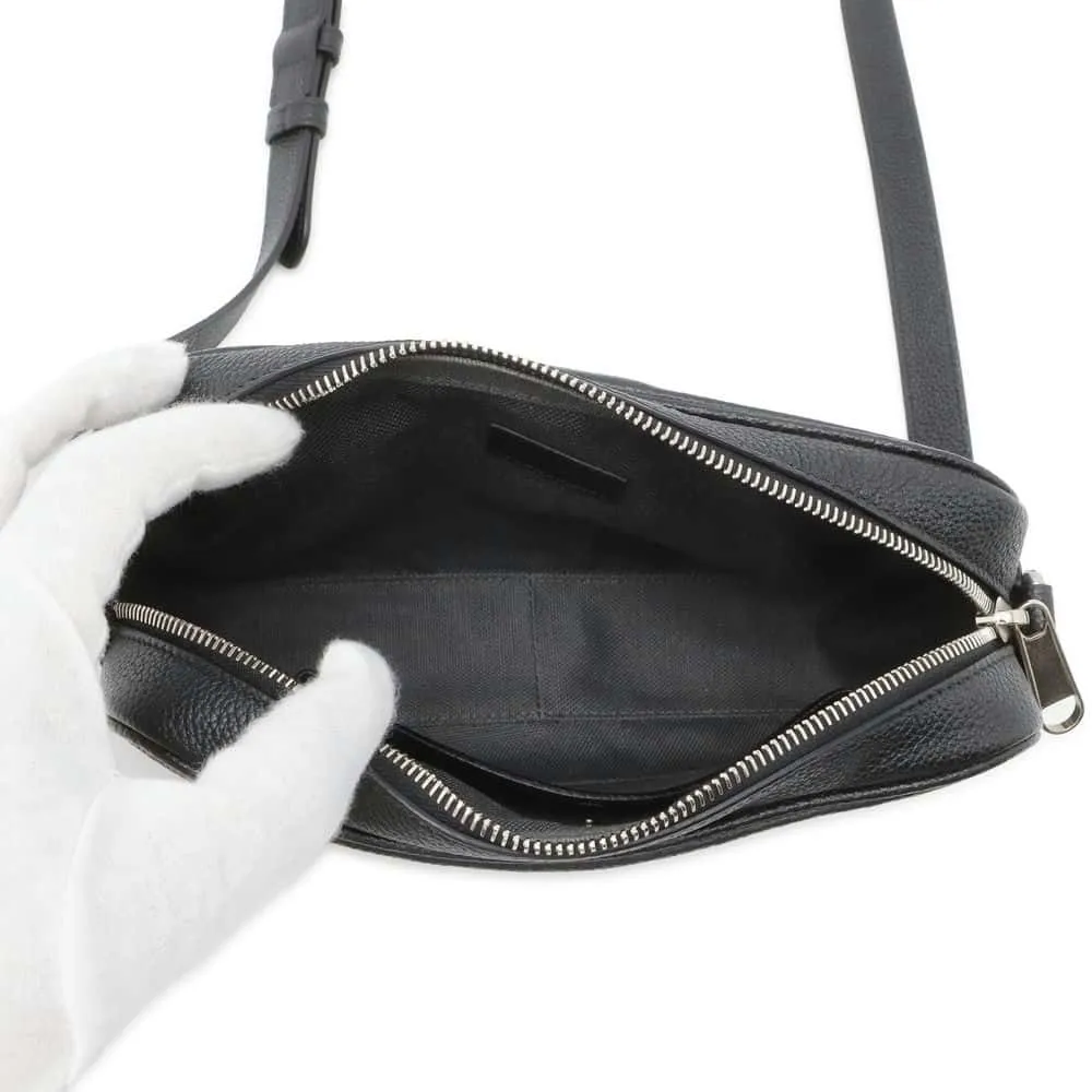 Gucci GG Supreme Shoulder Bag Black 768391 Leather Size Mini