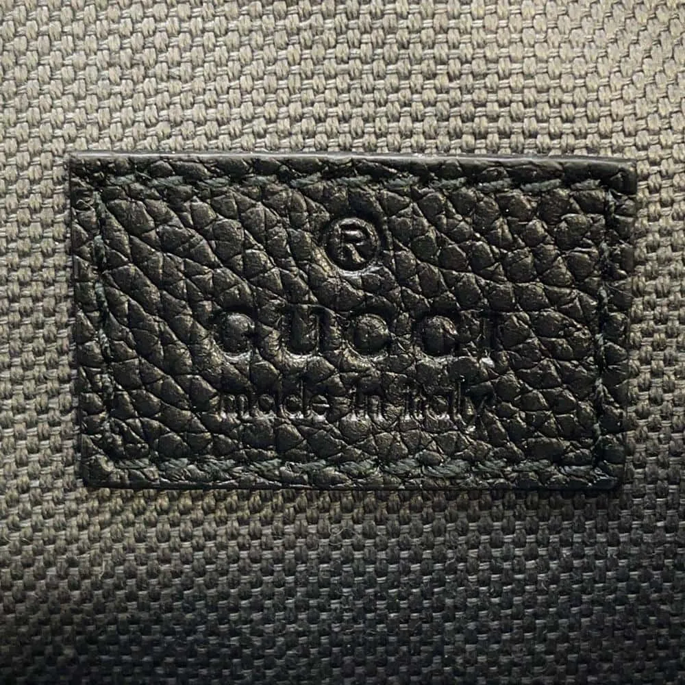 Gucci GG Supreme Shoulder Bag Black 768391 Leather Size Mini
