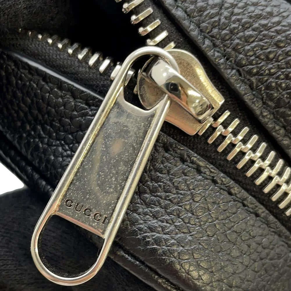Gucci GG Supreme Shoulder Bag Black 768391 Leather Size Mini
