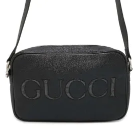 Gucci GG Supreme Shoulder Bag Black 768391 Leather Size Mini