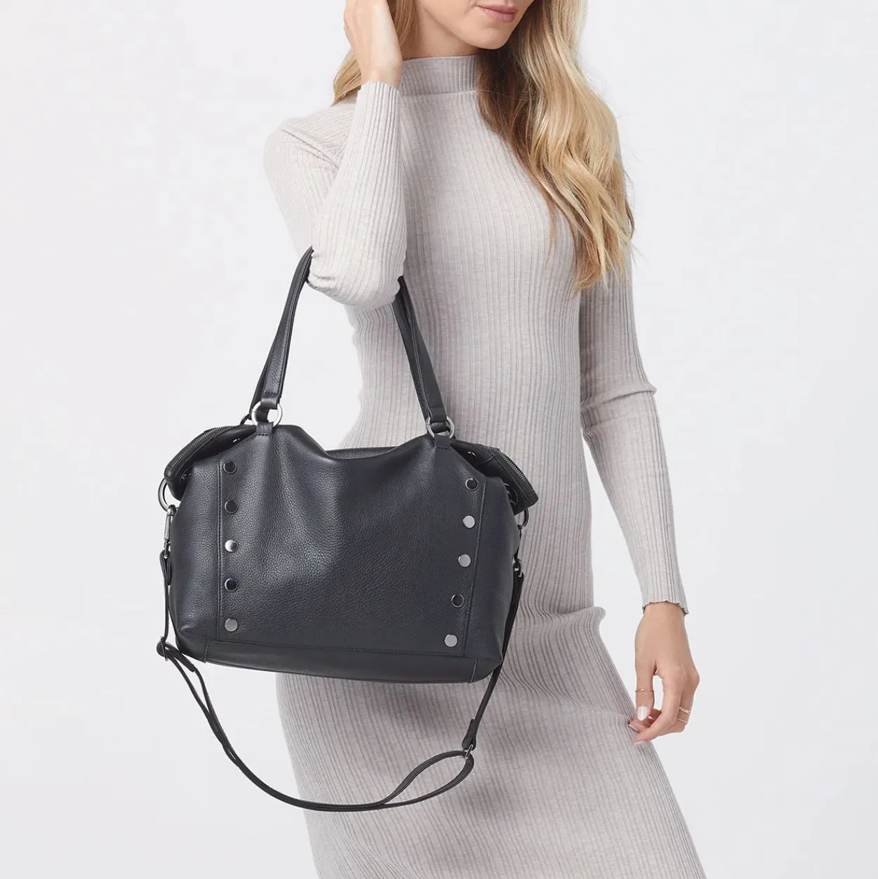 Hammitt Daniel Large in Black/Gunmetal