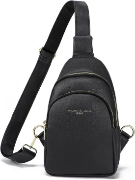 Haytijoe Crossbody Bags for Women Leather Sling Bag Anti-theft Cross Body Bag Travel Sling Purse Chest Bags Fanny Packs