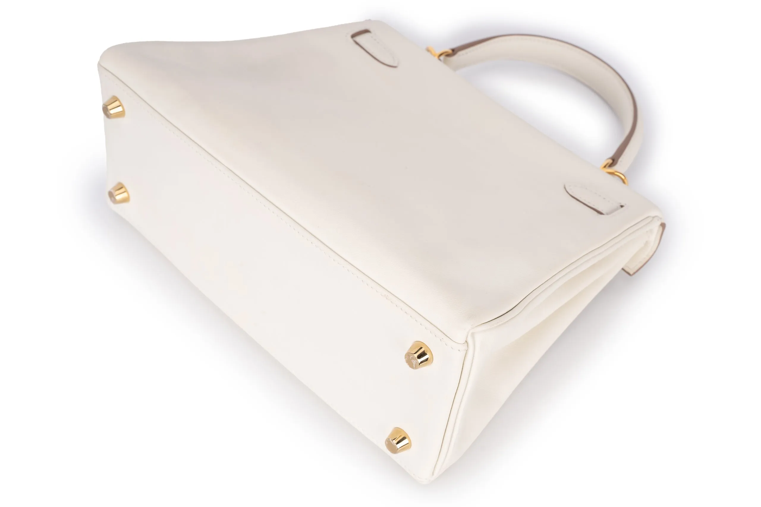 Hermès Kelly 25 Retourne Swift Mushroom GHW