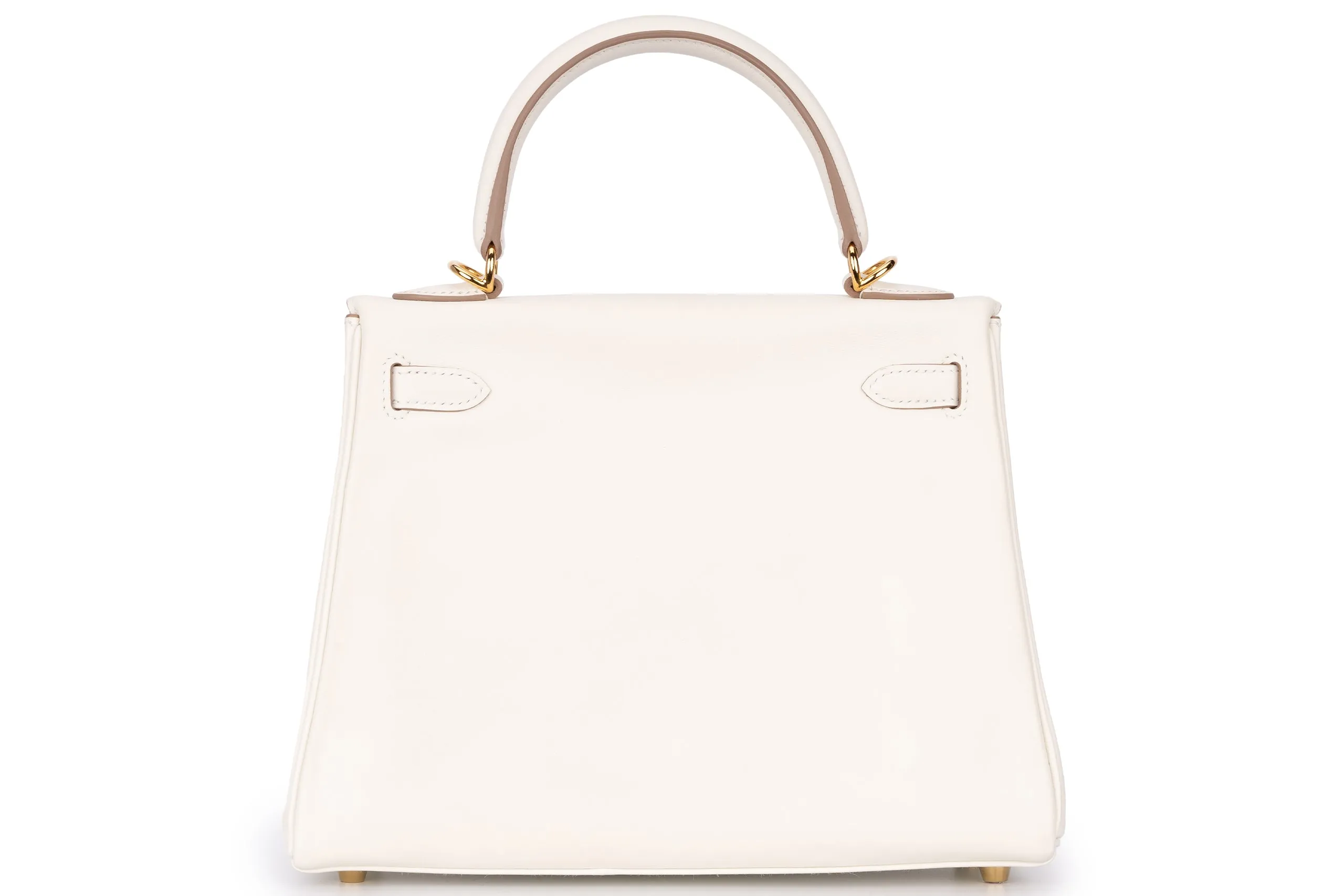 Hermès Kelly 25 Retourne Swift Mushroom GHW