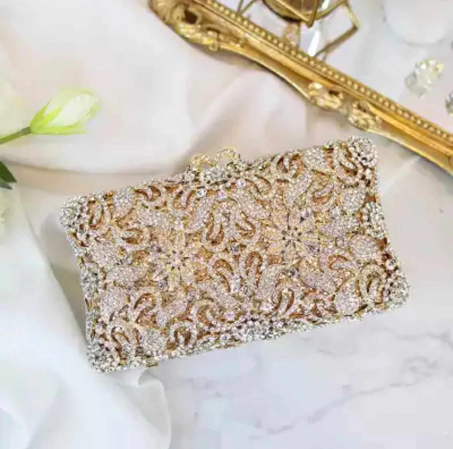 IN STOCK - Swarovski Crystal Evening Bag