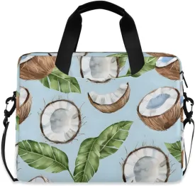 JIPONI Watercolor Coconut Laptop Bag For Women Men, 15.6 16 IN Tote Work bags, Briefcase Messenger Computer Case