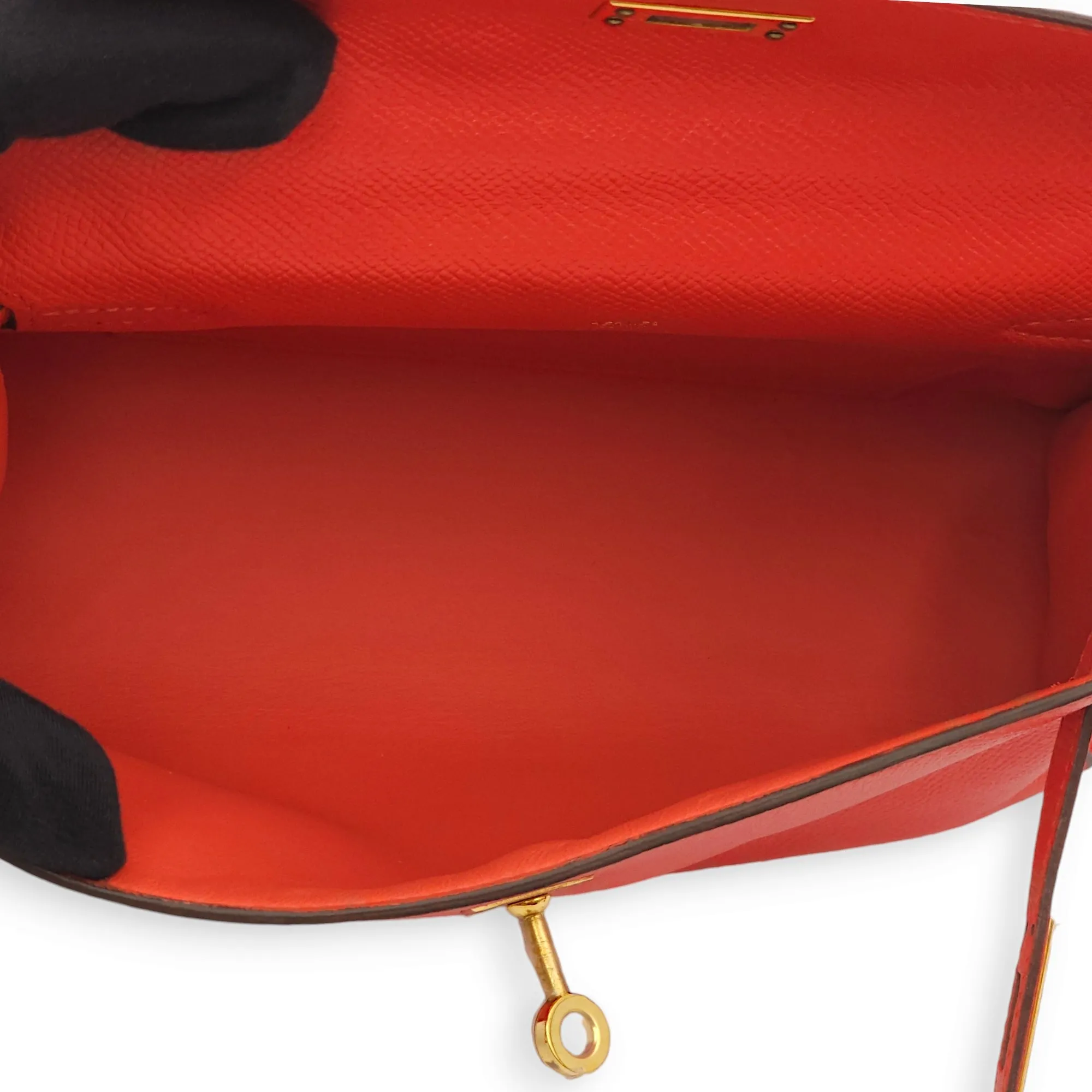Kelly Pochette Rose Jaipur in Epsom, Gold hardware