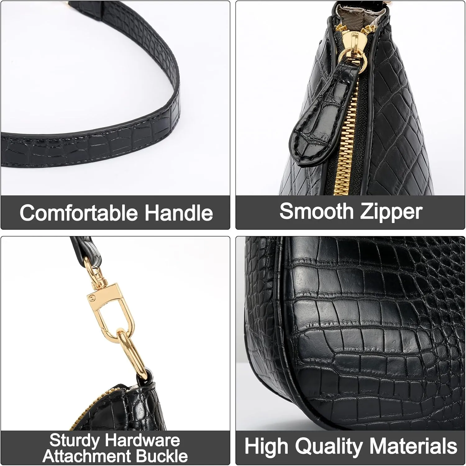KKXIU Shoulder Bag for Women Cute Hobo Purses and Handbags Retro Clutch Underarm Purse