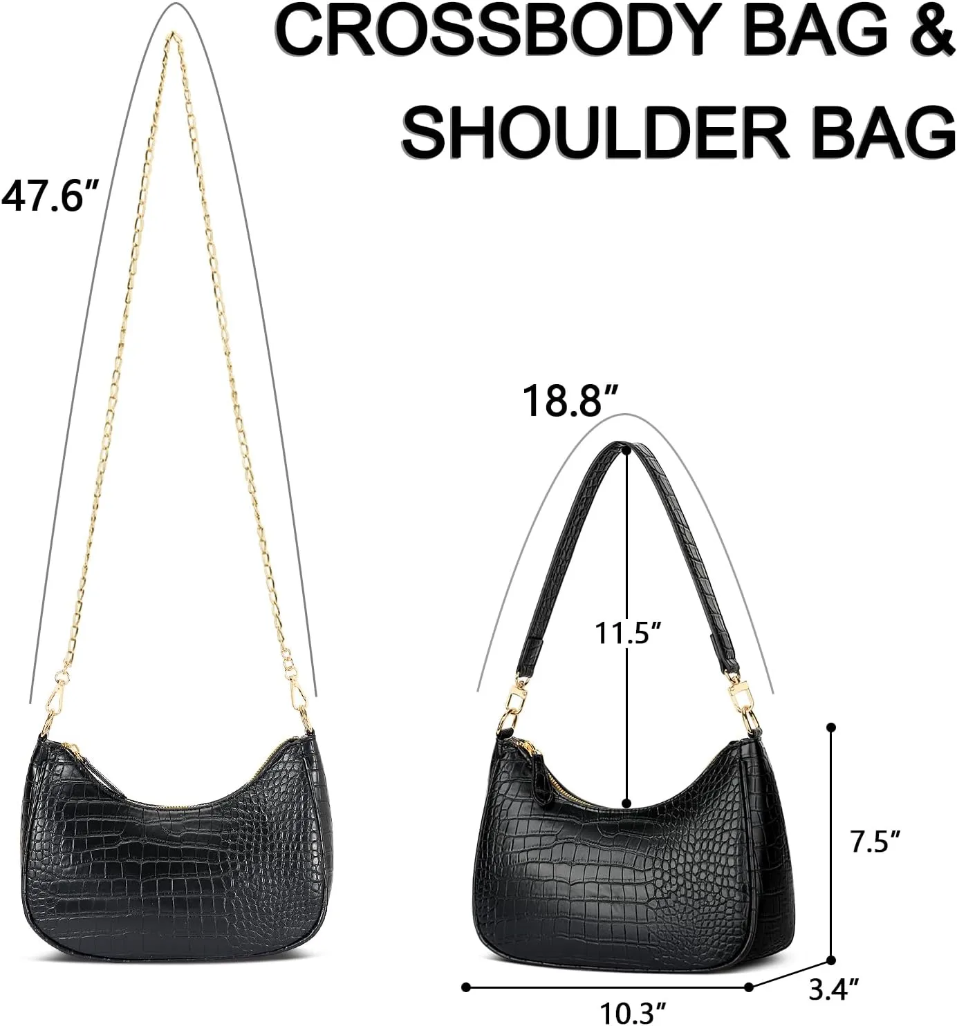 KKXIU Shoulder Bag for Women Cute Hobo Purses and Handbags Retro Clutch Underarm Purse
