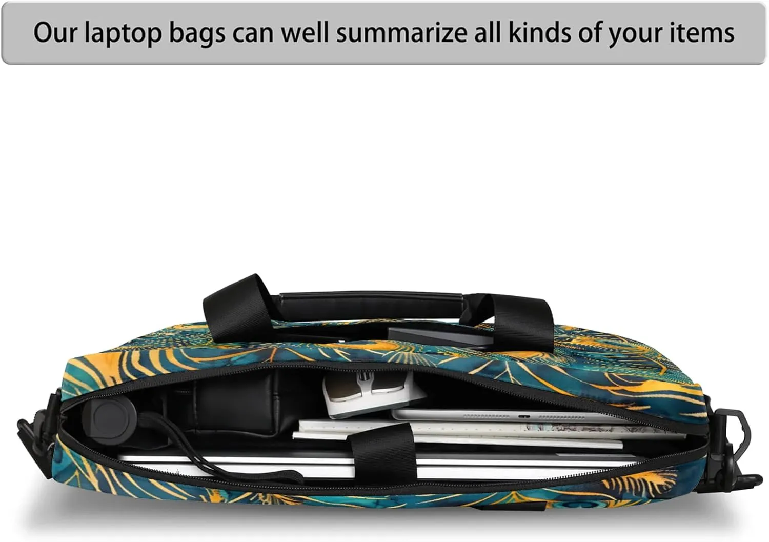 Laptop Bag 15.6 Inch Laptop Sleeve Case with Shoulder Computer Slim Briefcase for Men and Women
