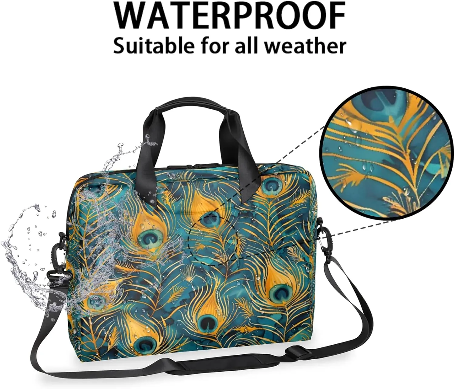 Laptop Bag 15.6 Inch Laptop Sleeve Case with Shoulder Computer Slim Briefcase for Men and Women