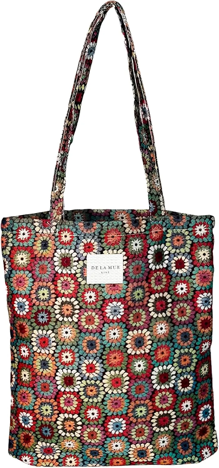 LARGE BOHO TOTE BAG for WOMEN  Animal Free Shoulder Bag  Boho Hippie Purse for Beach, Work & Daily Use