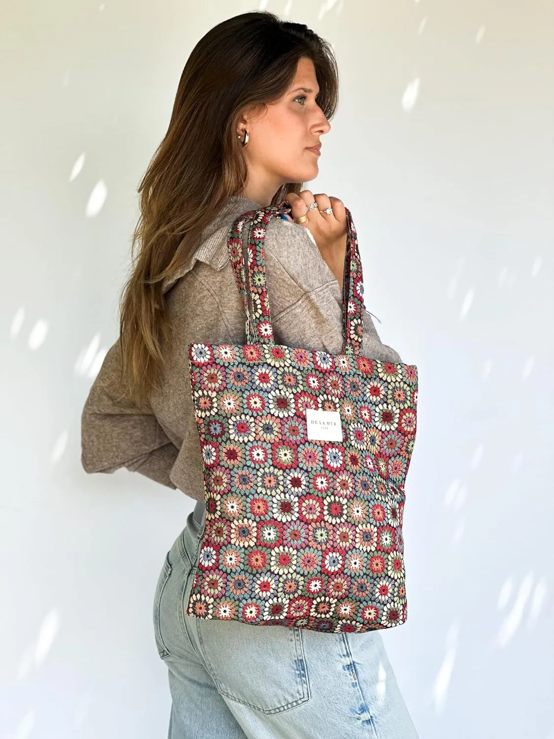 LARGE BOHO TOTE BAG for WOMEN  Animal Free Shoulder Bag  Boho Hippie Purse for Beach, Work & Daily Use