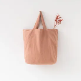 Large Linen Bag Cafe Creme