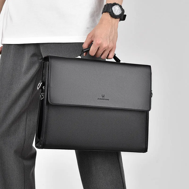 Men's Briefcase Style Business Leather Bag