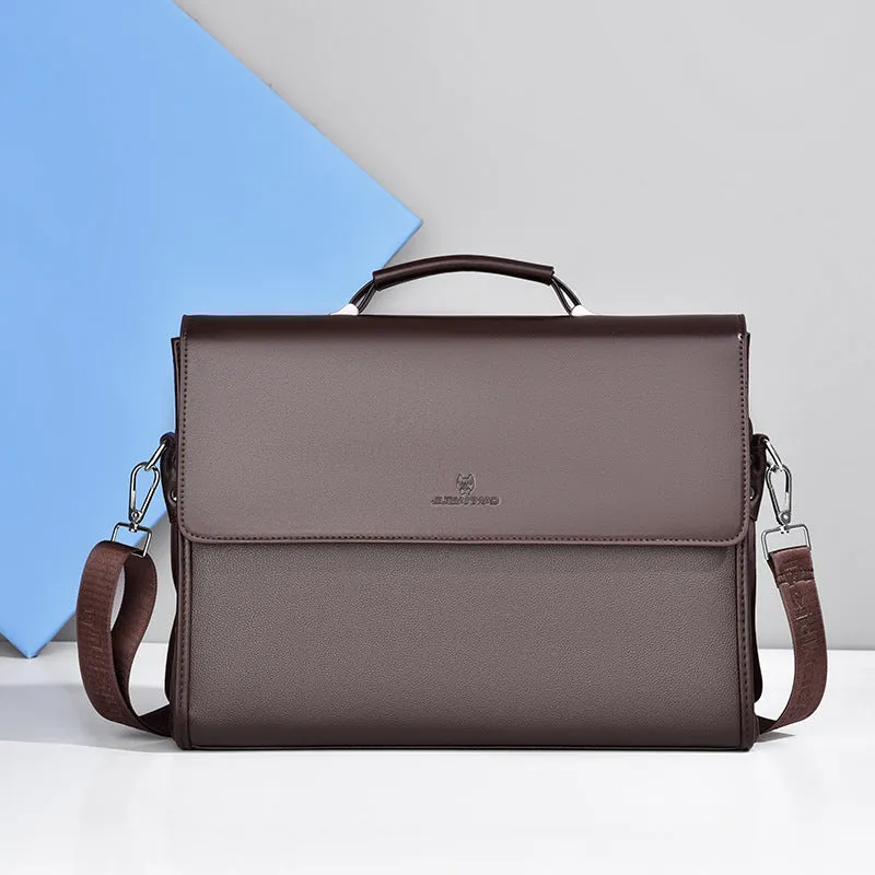 Men's Briefcase Style Business Leather Bag